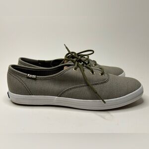 Keds Muted Green Low Top Casual Canvas Lace Up Sneaker Size 7